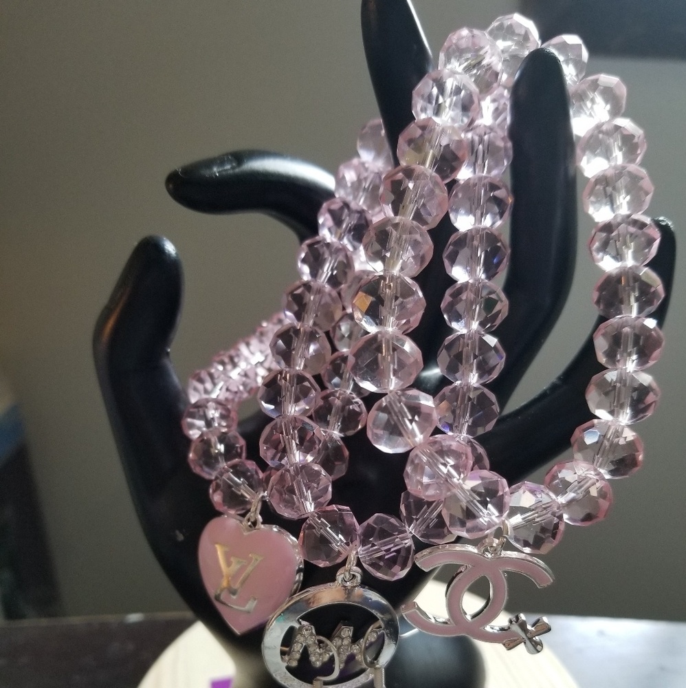 Crystal Pink Designer Bracelet